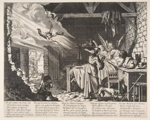 La muerte de Lázaro, 1620-76 de Abraham Bosse