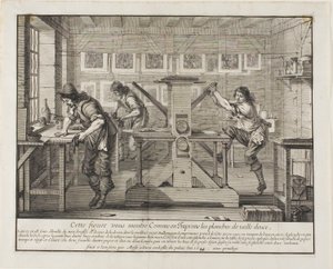 La prensa del grabador - La tienda del grabador de Abraham Bosse