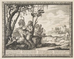 El Hijo Pródigo Guardando Cerdos, ca. 1636 de Abraham Bosse