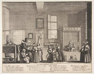 La maestra de escuela, ca. 1638 de Abraham Bosse