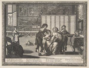 El cirujano La Saignée, 1632 de Abraham Bosse