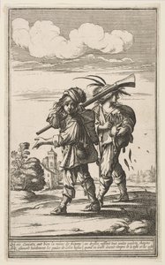 Dos merodeadores, mediados a finales del siglo XVII de Abraham Bosse