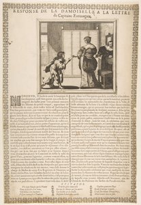 Respuesta de la joven dama a la carta del capitán, ca. 1636