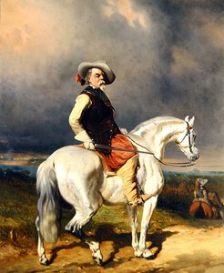 Caballero en un Caballo Blanco