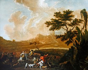 Una partida de caza de Abraham Danielsz. Hondius