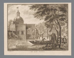Vista del Koepoort en Leiden
De Koe Poort (título en el objeto)