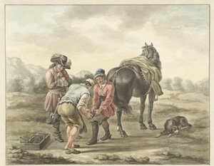 Herrador en el paisaje de Abraham Delfos