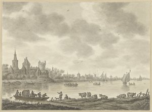 Paisaje fluvial con manantial de Abraham Delfos