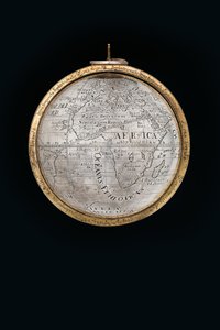 Dos globos terráqueos y celestes excepcionales, sostenidos por Hércules y Atlas, Augsburgo, 1697-99 de Abraham Drentwett