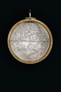 Dos globos terráqueos y celestes excepcionales, sostenidos por Hércules y Atlas, Augsburgo, 1697-99 de Abraham Drentwett