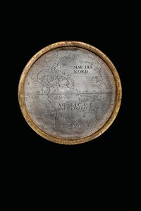 Dos globos terráqueos y celestes excepcionales, sostenidos por Hércules y Atlas, Augsburgo, 1697-99