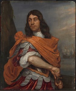 Retrato del teniente almirante Cornelis Tromp en traje romano de Abraham Evertsz. van Westerveld