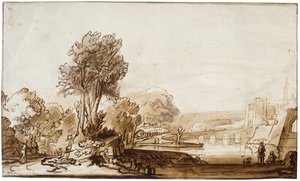 Una puerta al castillo, siglo XVII de Abraham Furnerius