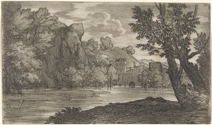 Paisaje con río de Abraham Genoels