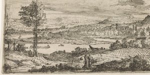 Paisaje con río de Abraham Genoels