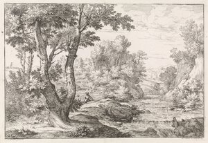 Paisaje con río de Abraham Genoels