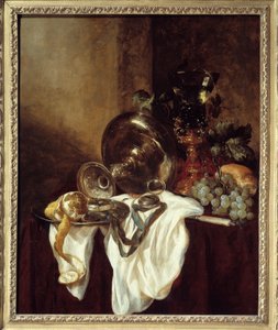 Copa de plata, pintura de Abraham Van Beyeren de Abraham Hendricksz van Beyeren