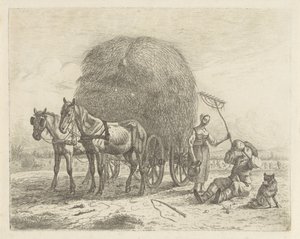 Granjero bebiendo con un segador de Abraham Hendrik Winter
