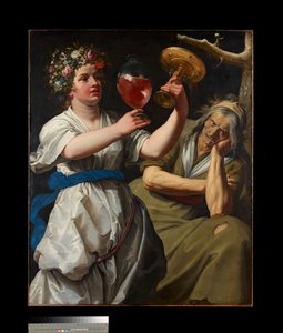 Alegoría de la alegría y la melancolía, 1628