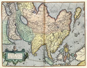 Asia, 1592 de Abraham Ortelius