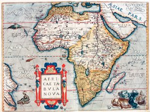 Descripción del continente africano. Mapa geográfico de 