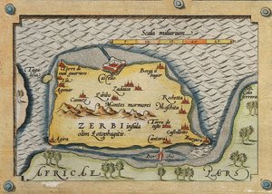 (Detalle) de Zerbi del Mapa de las Islas del Mediterráneo