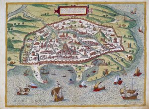 Mapa de Alejandría - por Abraham Ortelius, Amberes de Abraham Ortelius