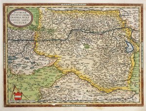 Mapa de Austria de Abraham Ortelius