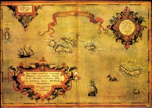 Mapa de Azores de Abraham Ortelius