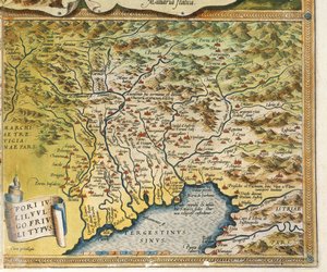 Mapa de Friuli Venezia Giulia, del Theatrum Orbis Terrarum de Abraham Ortelius