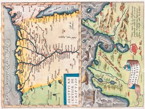 Noreste de Egipto, Túnez, Egipto, Túnez de Abraham Ortelius