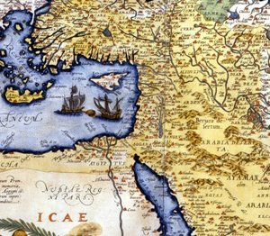 Palestina y Egipto según el Atlas de Abraham Ortelius, Ámsterdam
