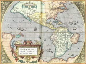 Las Américas, 1592 de Abraham Ortelius