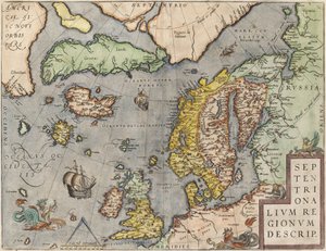 El Mar Báltico De: Theatrum Orbis Terrarum de Abraham Ortelius