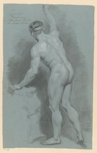 Desnudo masculino de pie, visto desde atrás (2º premio 1774) de Abraham Pietersz. Hulk