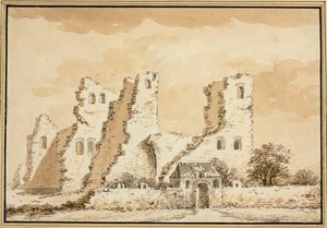 Castillo de Altena, cerca de Delft, demolido en 1572 de Abraham Rademaker