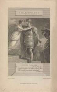 Antonio y Cleopatra Acto IV Sc. 8 de Abraham Raimbach