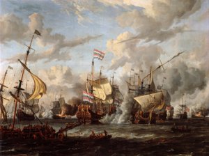 La batalla naval de Texel de Abraham Storck