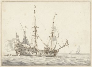 Hombre de guerra holandés de Abraham Storck