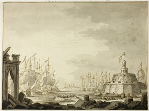 Malta, Puerto de La Valeta de Abraham Storck