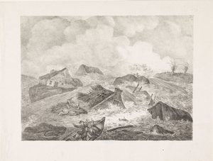 Avance del Kamperdijk, 1825 de Abraham Vinkeles