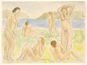 Bañistas (o Figuras) de Abraham Walkowitz