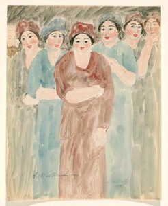 mujeres de pie