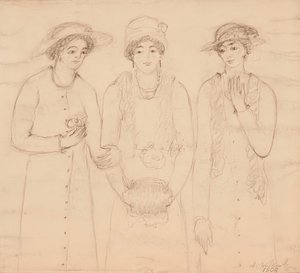 Tres mujeres, 1908 de Abraham Walkowitz