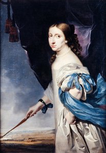 Retrato de la Reina Cristina de Suecia 1626-1689, 1661 de Abraham Wuchters