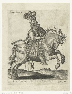 Jinete francés con pistola