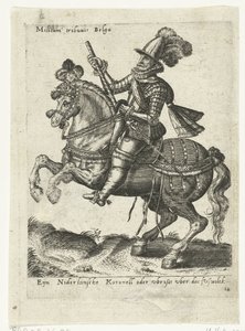 comandante de jinete holandés de Abraham de Bruyn (attributed to)