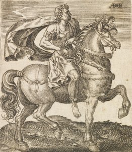 Un Vitellius de Doce Césares a caballo, c. 1565-1587