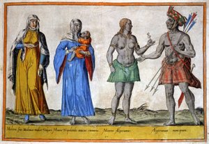 Indígenas del norte de África, c.1580 (grabado) de Abraham de Bruyn