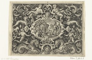 Perseo muestra su escudo de Medusa a Phineus PHINEUS (título sobre objeto)
